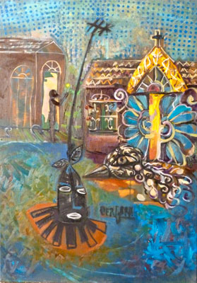 Hans Vergara-Eleggua y la ofrenda